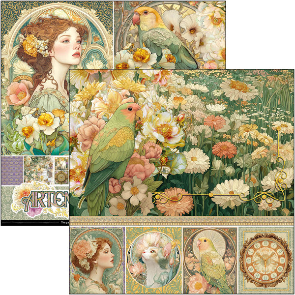 Ciao Bella ARTEMIS 8x8 Paper Pad 12 Sheets #CBH094