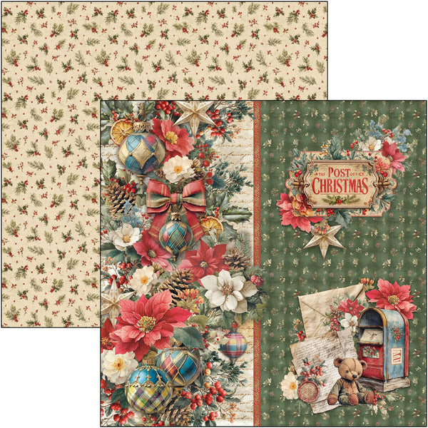 Ciao Bella MERRY and BRIGHT 8x8 Paper Pad 12 Sheets #CBH098