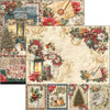 Ciao Bella MERRY and BRIGHT 8x8 Paper Pad 12 Sheets #CBH098