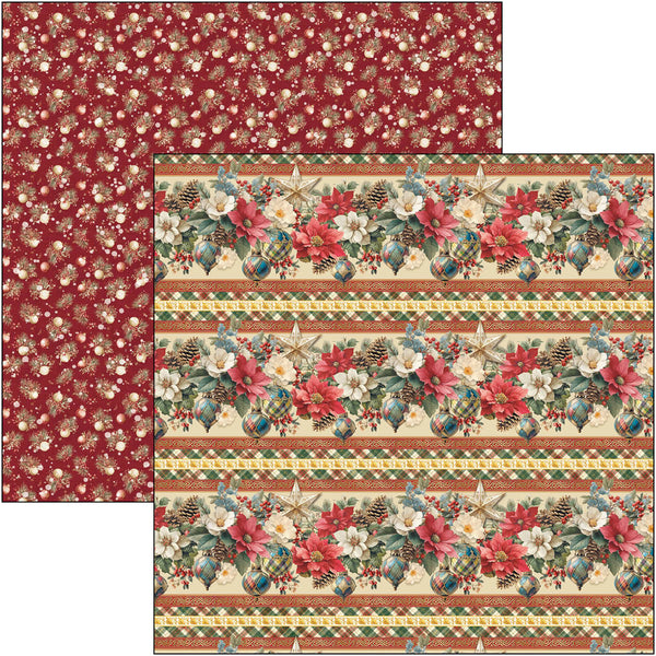Ciao Bella MERRY and BRIGHT 8x8 Paper Pad 12 Sheets #CBH098