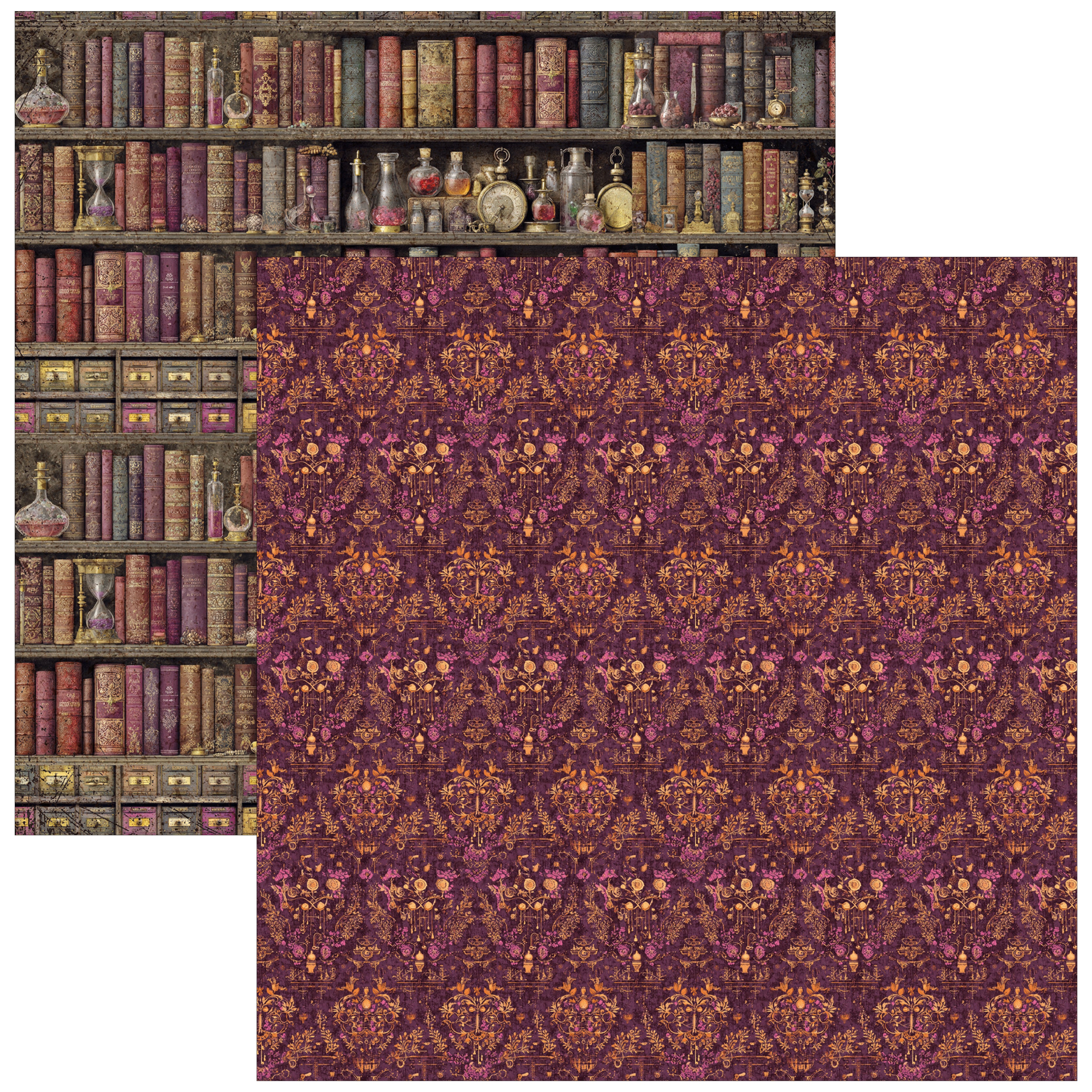 Ciao Bella CHOCOLATE WANDERLUST 8x8 Paper Pad 12 Sheets #CBH100