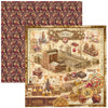 Ciao Bella CHOCOLATE WANDERLUST 8x8 Paper Pad 12 Sheets #CBH100