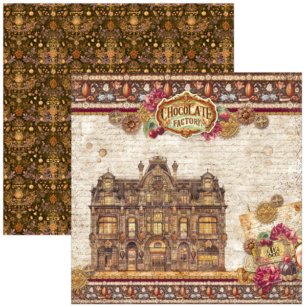 Ciao Bella CHOCOLATE WANDERLUST 8x8 Paper Pad 12 Sheets #CBH100