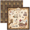 Ciao Bella CHOCOLATE WANDERLUST 8x8 Paper Pad 12 Sheets #CBH100