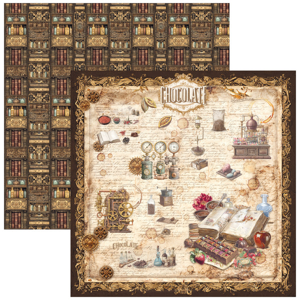 Ciao Bella CHOCOLATE WANDERLUST 8x8 Paper Pad 12 Sheets #CBH100