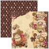Ciao Bella CHOCOLATE WANDERLUST 8x8 Paper Pad 12 Sheets #CBH100