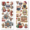 Ciao Bella TOY SHOP Winter Christmas ART STICKERS 5 sheets #CBI005