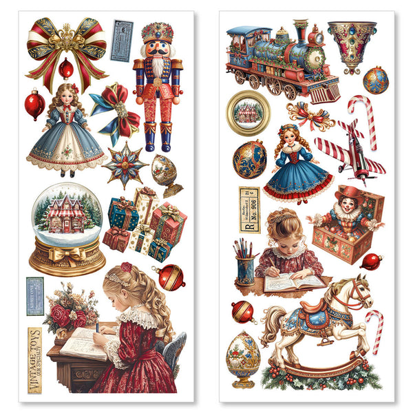 Ciao Bella TOY SHOP Winter Christmas ART STICKERS 5 sheets #CBI005