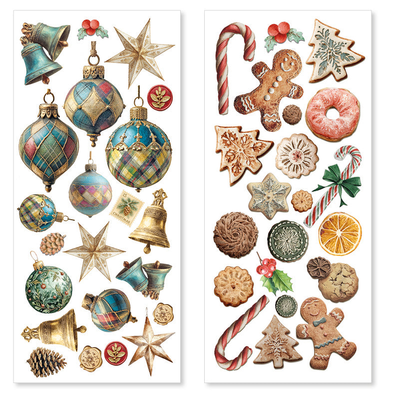 Ciao Bella MERRY and BRIGHT Christmas - Transparent STICKERS 5 sheets #CBI017