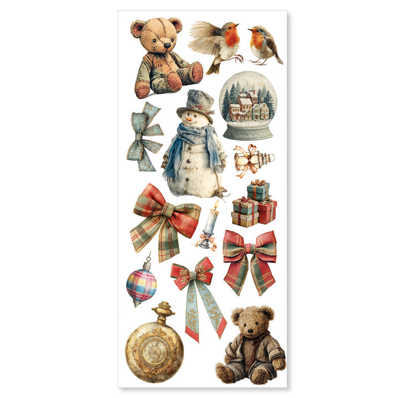 Ciao Bella MERRY and BRIGHT Christmas - Transparent STICKERS 5 sheets #CBI017