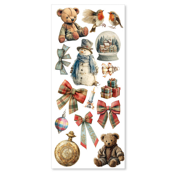 Ciao Bella MERRY and BRIGHT Christmas - Transparent STICKERS 5 sheets #CBI017