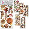 Ciao Bella CHOCOLATE WANDERLUST Transparent STICKERS 5 sheets #CBI019