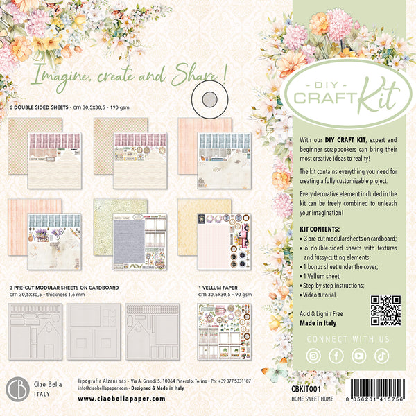 Ciao Bella Flower Shop HOME Sweet HOME DIY Craft Kit #CBK001