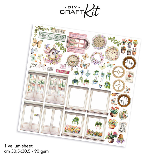 Ciao Bella Flower Shop HOME Sweet HOME DIY Craft Kit #CBK001