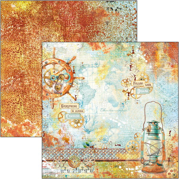 Ciao Bella CORAL REEF 12x12 Paper Pad 12 Sheets #CBPM078