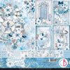 Ciao Bella ELEGANCE of BLUE Christmas Winter 12x12 Paper Pad 12 Sheets #CBPM079