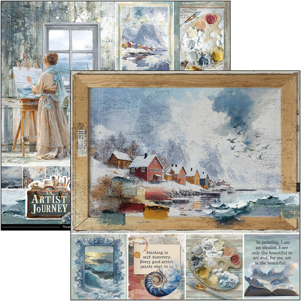 Ciao Bella AN ARTIST JOURNEY 12x12 Paper Pad 12 Sheets #CBPM092