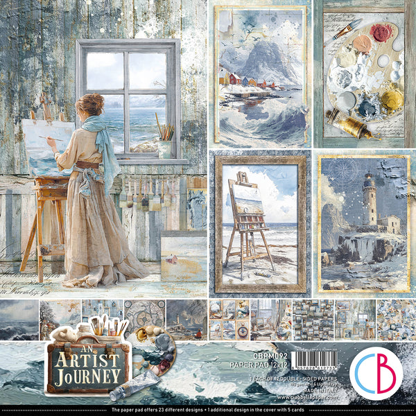 Ciao Bella AN ARTIST JOURNEY 12x12 Paper Pad 12 Sheets #CBPM092