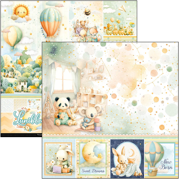 Ciao Bella LUNIBLOOM 12x12 Paper Pad 12 Sheets #CBPM093