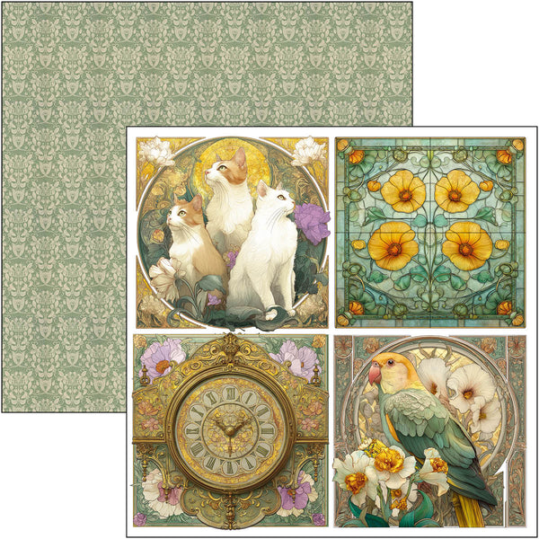 Ciao Bella ARTEMIS 12x12 Paper Pad 12 Sheets #CBPM094