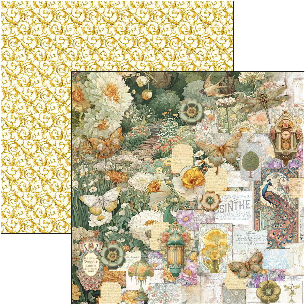 Ciao Bella ARTEMIS 12x12 Paper Pad 12 Sheets #CBPM094