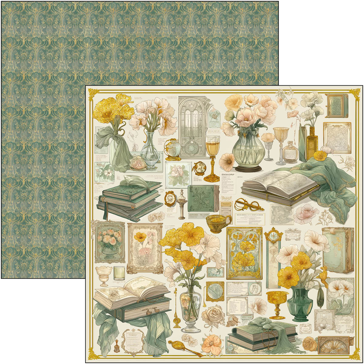 Ciao Bella ARTEMIS 12x12 Paper Pad 12 Sheets #CBPM094