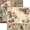 Ciao Bella MERRY and BRIGHT Christmas 12x12 Paper Pad 12 Sheets #CBPM098