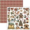 Ciao Bella MERRY and BRIGHT Christmas 12x12 Paper Pad 12 Sheets #CBPM098