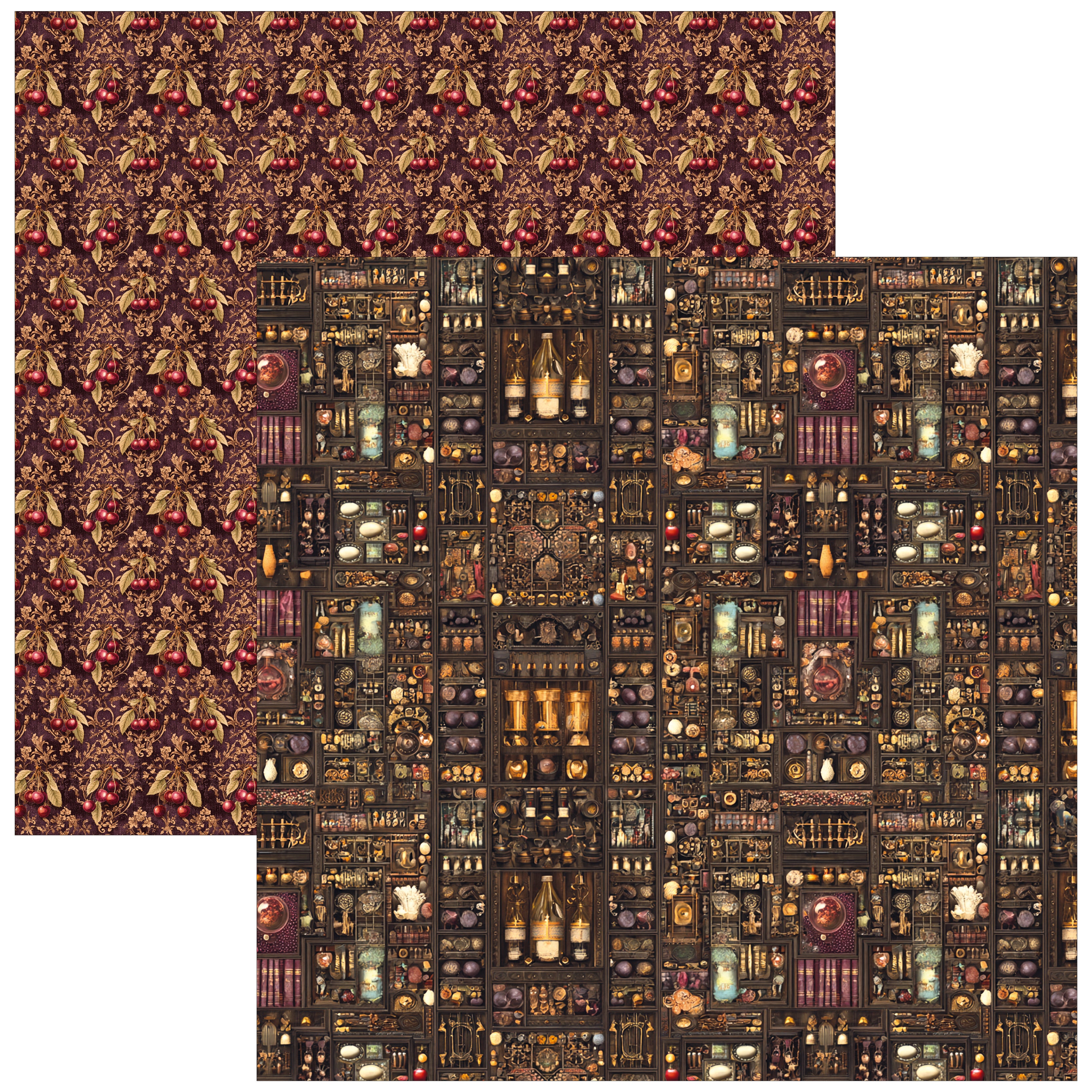 Ciao Bella CHOCOLATE WANDERLUST 12x12 Paper Pad 12 Sheets #CBPM100