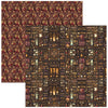 Ciao Bella CHOCOLATE WANDERLUST 12x12 Paper Pad 12 Sheets #CBPM100