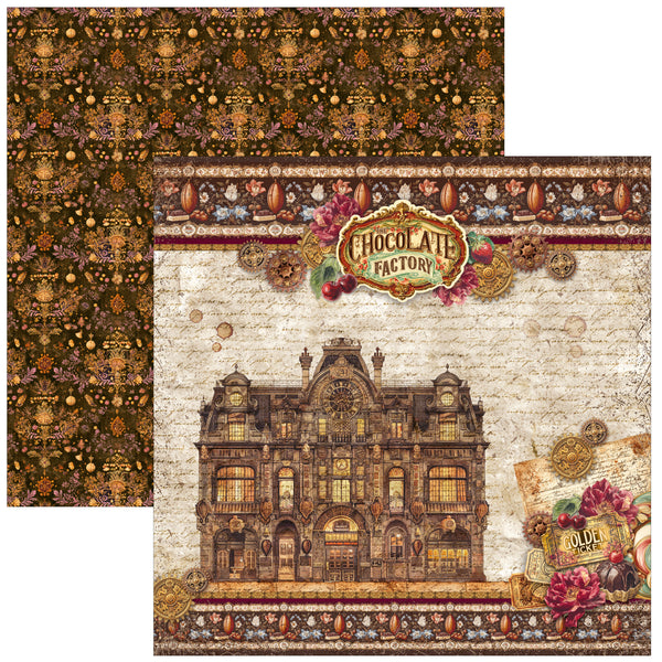 Ciao Bella CHOCOLATE WANDERLUST 12x12 Paper Pad 12 Sheets #CBPM100