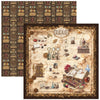 Ciao Bella CHOCOLATE WANDERLUST 12x12 Paper Pad 12 Sheets #CBPM100