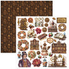 Ciao Bella CHOCOLATE WANDERLUST 12x12 Paper Pad 12 Sheets #CBPM100