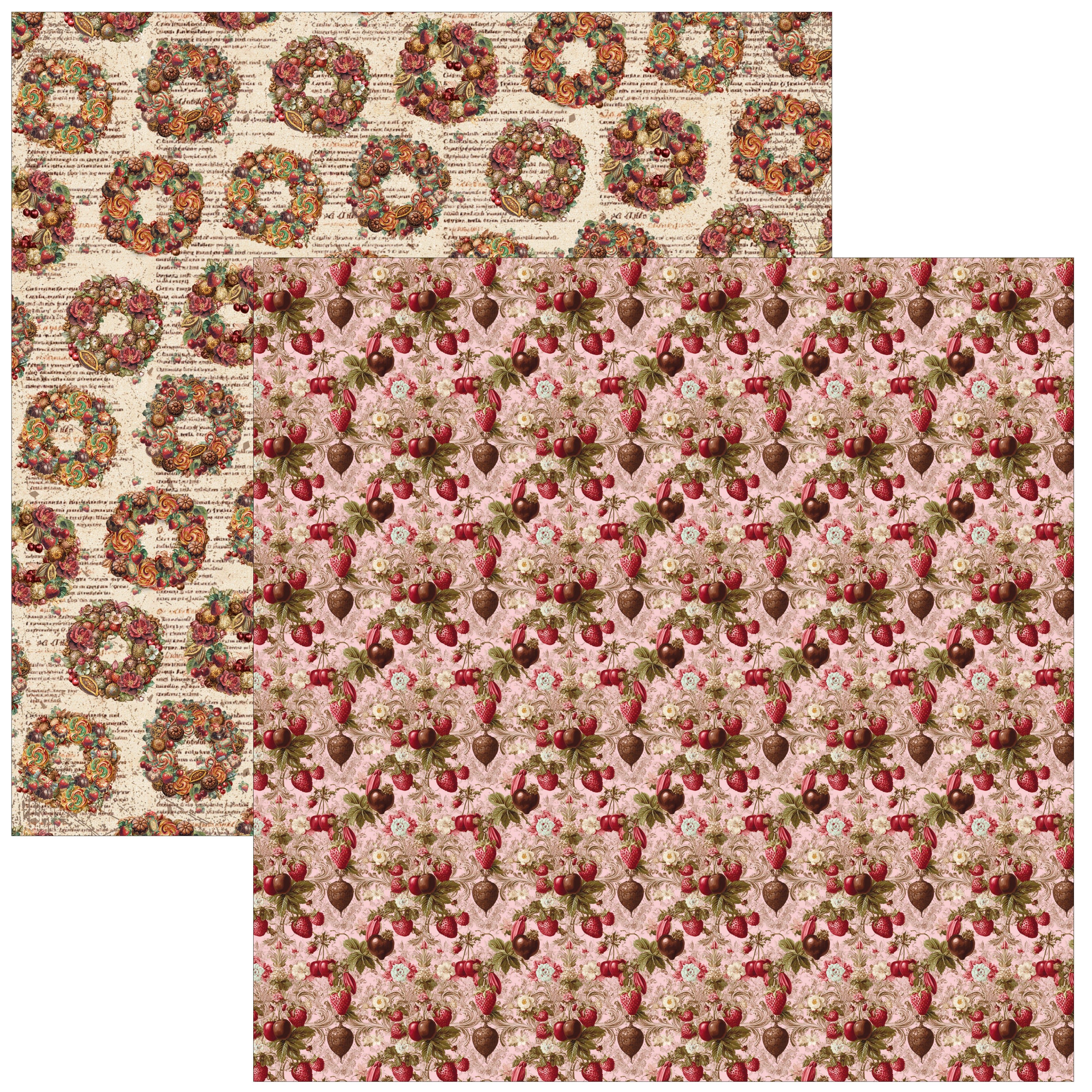 Ciao Bella CHOCOLATE WANDERLUST 12x12 Paper Pad 12 Sheets #CBPM100