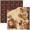 Ciao Bella CHOCOLATE WANDERLUST 12x12 Paper Pad 12 Sheets #CBPM100