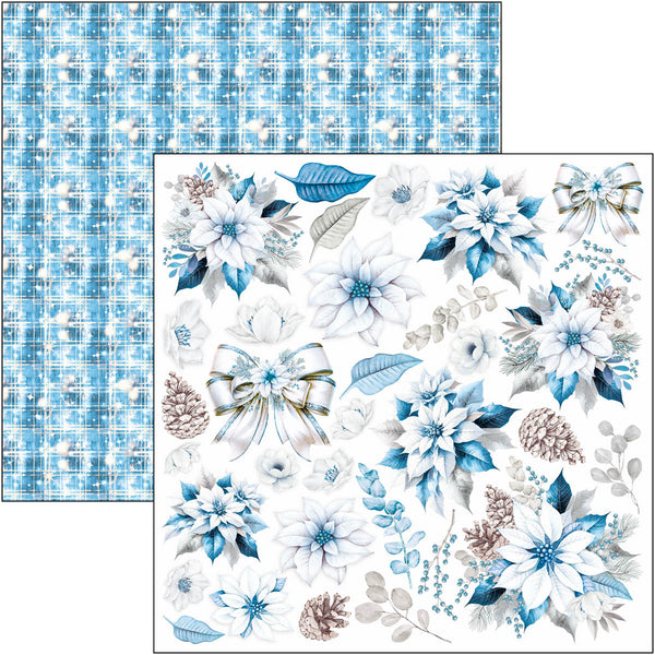 Ciao Bella ELEGANCE of BLUE Christmas Winter 12x12 Paper Pad 12 Sheets #CBPM079