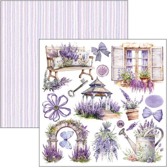 Ciao Bella MORNING IN PROVENCE 6X6 Fussy Cut Paper Pad 24 Sheets #CBQE074