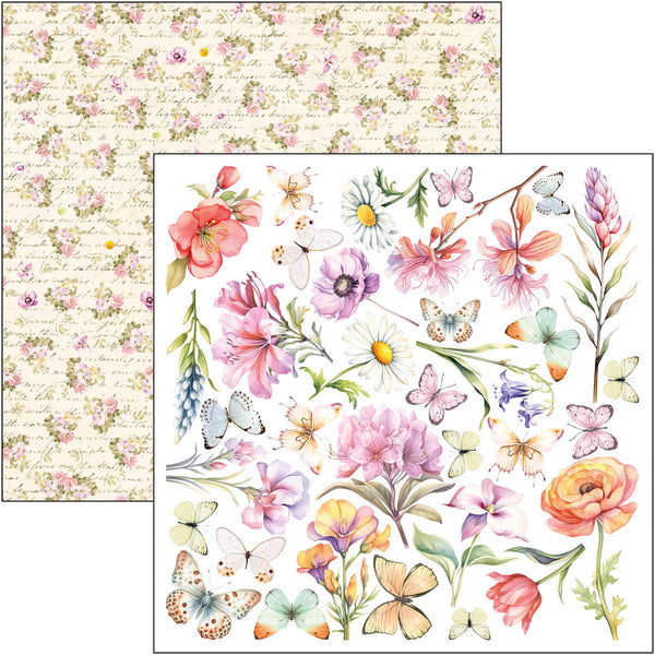 Ciao Bella FLOWER SHOP 6X6 Fussy Cut Paper Pad 24 Sheets #CBQE077