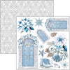 Ciao Bella ELEGANCE of BLUE 6X6 Fussy Cut Paper Pad 24 Sheets #CBQE079