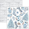 Ciao Bella ELEGANCE of BLUE 6X6 Fussy Cut Paper Pad 24 Sheets #CBQE079