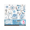 Ciao Bella ELEGANCE of BLUE 6X6 Fussy Cut Paper Pad 24 Sheets #CBQE079