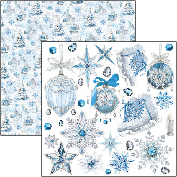 Ciao Bella ELEGANCE of BLUE 6X6 Fussy Cut Paper Pad 24 Sheets #CBQE079