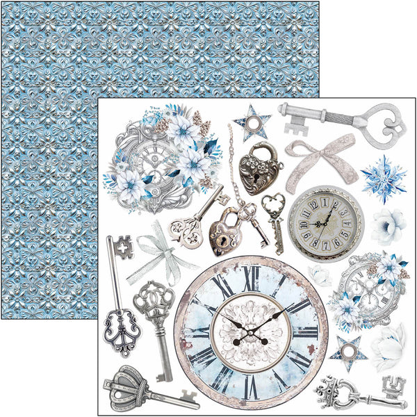 Ciao Bella ELEGANCE of BLUE 6X6 Fussy Cut Paper Pad 24 Sheets #CBQE079