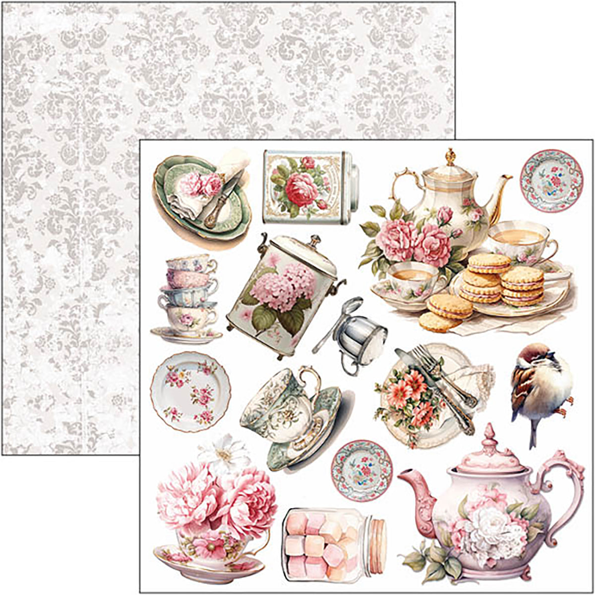 Ciao Bella TIMELESS MOMENTS 6X6 Fussy Cut Paper Pad 24 Sheets #CBQE083