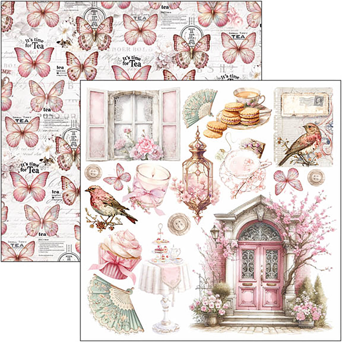 Ciao Bella TIMELESS MOMENTS 6X6 Fussy Cut Paper Pad 24 Sheets #CBQE083