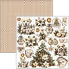 Ciao Bella WINTER SEASON Christmas 6X6 Fussy Cut Paper Pad 24 Sheets #CBQE088