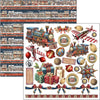 Ciao Bella TOY SHOP Winter Christmas 6X6 Fussy Cut Paper Pad 24 Sheets #CBQE089