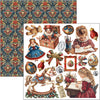 Ciao Bella TOY SHOP Winter Christmas 6X6 Fussy Cut Paper Pad 24 Sheets #CBQE089