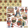 Ciao Bella TOY SHOP Winter Christmas 6X6 Fussy Cut Paper Pad 24 Sheets #CBQE089