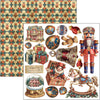 Ciao Bella TOY SHOP Winter Christmas 6X6 Fussy Cut Paper Pad 24 Sheets #CBQE089
